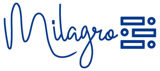 Milagro blue transparent logo